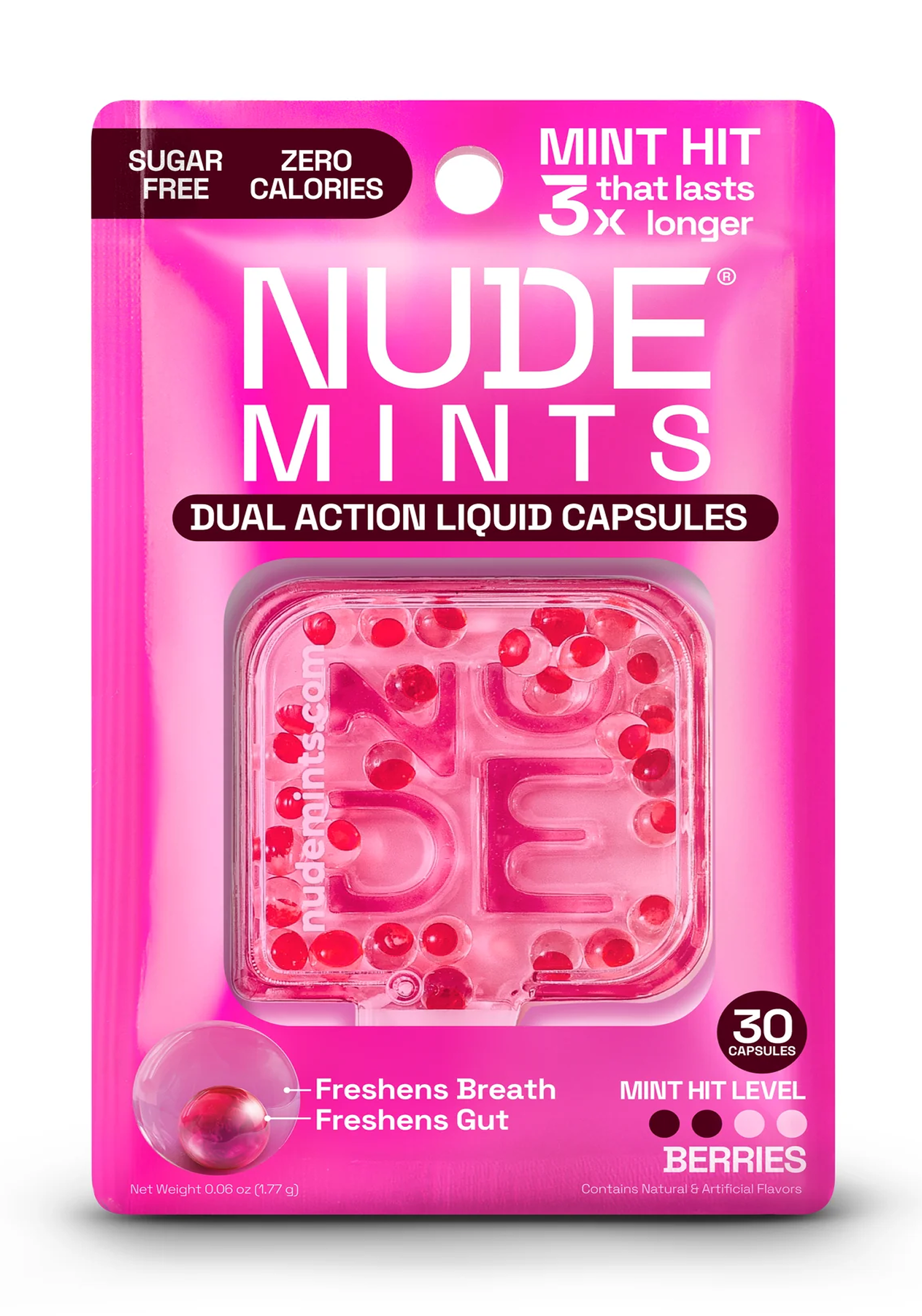 Nude Mints - Frutas vermelhas